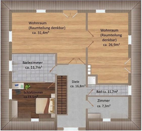 Luxueuze woning in Quickborn – Grundriss OG