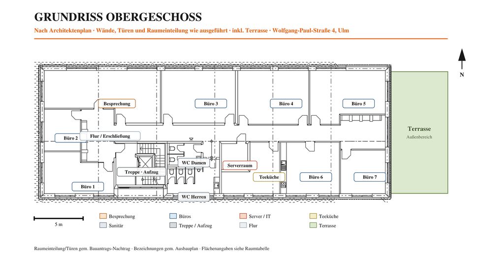 Moderne Büroetage 447 m² – SCIENCE PARK III Ulm, provisionsfrei. – Raumaufteilung