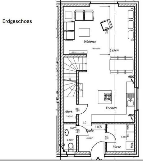 Haus Doppelhaushälfte – Erdgeschoss