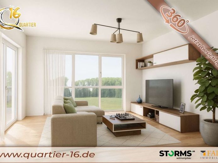 Obergeschosswohnung (WE-6) - 84,25 m² - 2 Zimmer – Foto 1