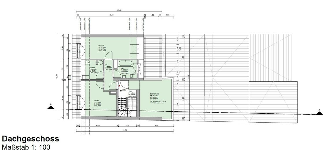 Mehrfamilienhaus, Dreifamilienhaus mit Loft Charakter u. Dachterrasse in Krefeld – Dachgeschoss