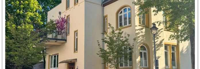 Bahçeli ve teraslı, tescilli Art Nouveau villada şık eski yapı dairesi (yenilenmiş) – Villa Novelle - Bad Nauheim