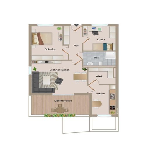 Appartamento ristrutturato di 3 locali a Bad Oeynhausen (19) – Grundriss