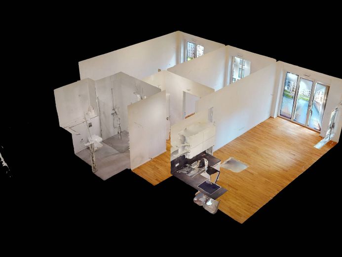Friedenauer Höhen'de balkonlu ve ankastre mutfaklı modern 3 odalı yeni daire - YON BERLIN – 3D-Ansicht Grundriss