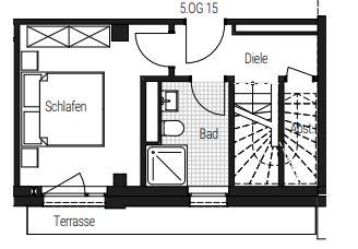 Charmante vollmöblierte 3-Zimmer-Neubauwohnung im 5/6. OG WE 108 – Foto 10
