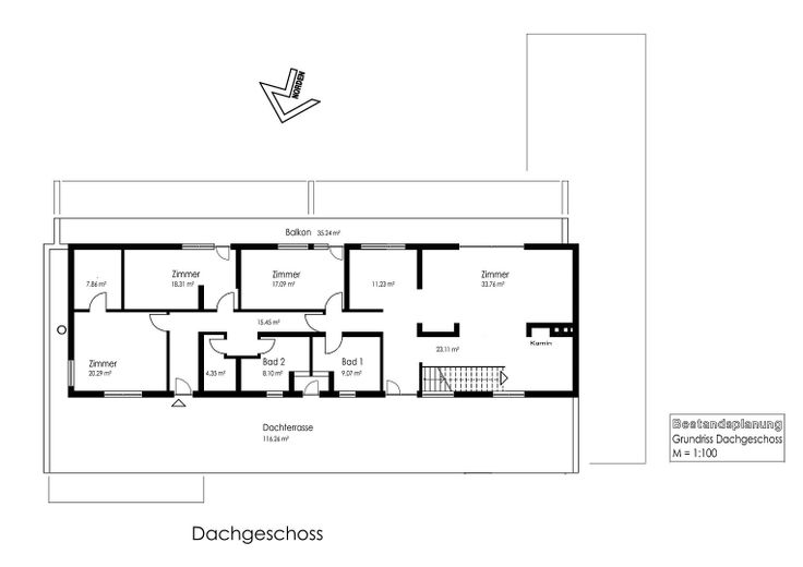 Grundriss Penthouse 3.OG