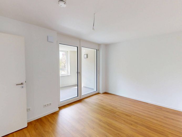 First occupancy: Ultra-modern 3-room new-build apartment with fitted kitchen and loggia in eastern Nuremberg – Ansicht I: Schlafzimmer I