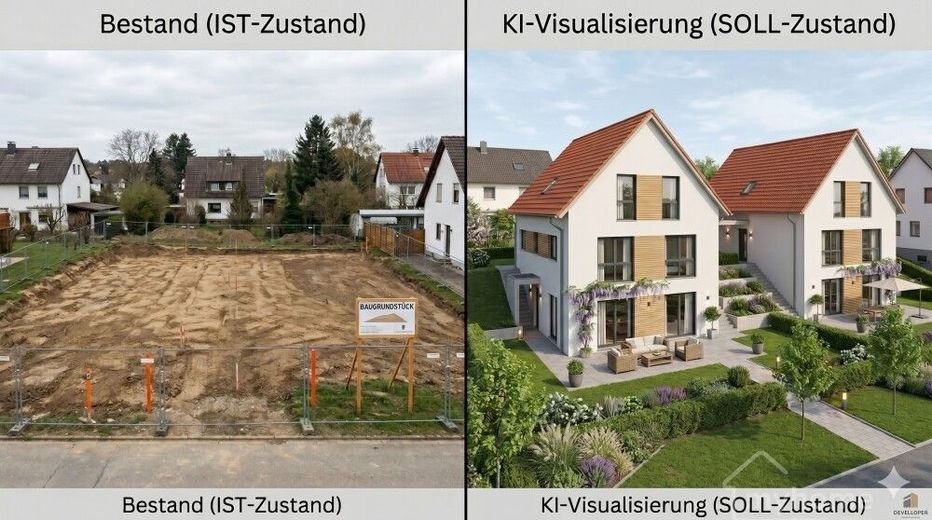 Röttenbach bei Heßdorf sehr schönes Baugrundstück mit ruhiger Waldrandlage – Baugrundstück Röttenbach1 vorher nachher  003
