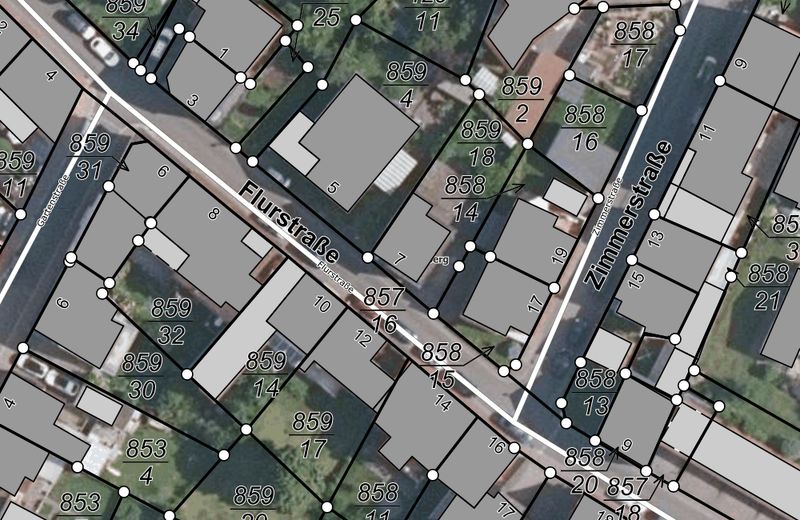Maison individuelle indépendante avec potentiel à Otterberg **6 pièces, 121 m² habitables** – Lageplan Geoportal
