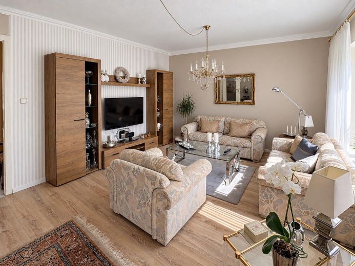 4-room terraced house with garden and garage in Diepholz – commission-free – Wohnzimmer