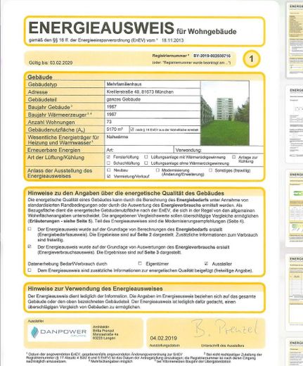 Schönes möbliertes Zimmer in gepflegter WG - München | Kreillerstraße 48 – Energieausweis