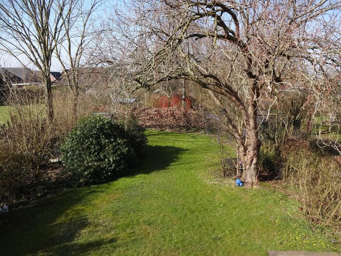 Blick aus dem oberen Stock