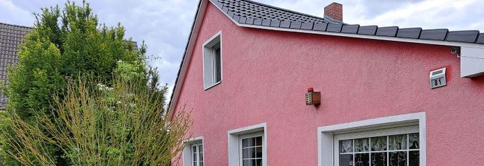 Casa unifamiliare indipendente su terreno di 753 m² + garage doppio, Berlino-Heinersdorf – vorder Ansicht