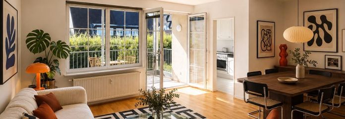 Gepflegte Eigentumswohnung in Traumlage von Köln-Weiden - provisionsfrei – Einrichtungsbeispiel