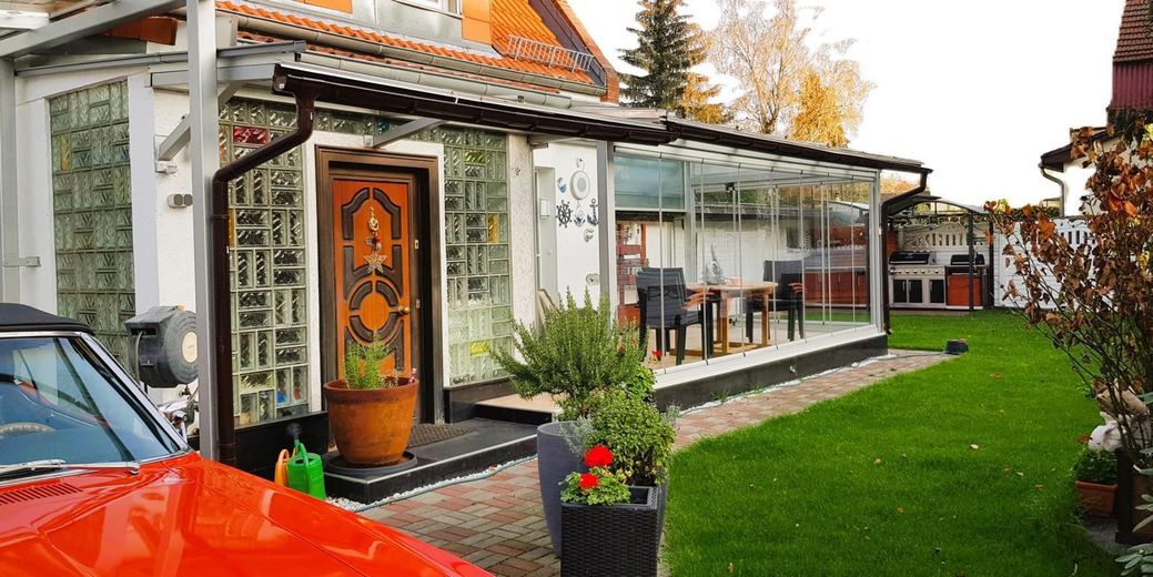 Blick aufs Grundstück