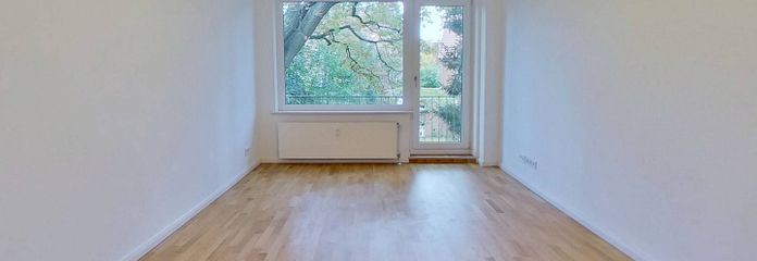 Bel appartement de 3 pièces à Langenhorn – Ansicht I: Wohnzimmer mit Zug…