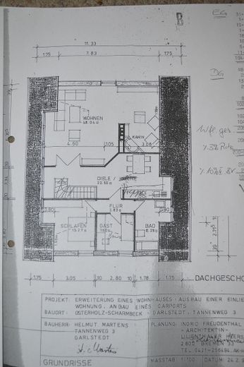Grundriss OG/ Obergeschoß