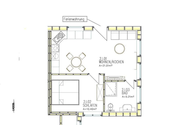Neuwertiges Architektenhaus (2023) am Bodden| ELW | A+ | provisionsfrei | Ostseenähe – Grundriss Ferienwohnung
