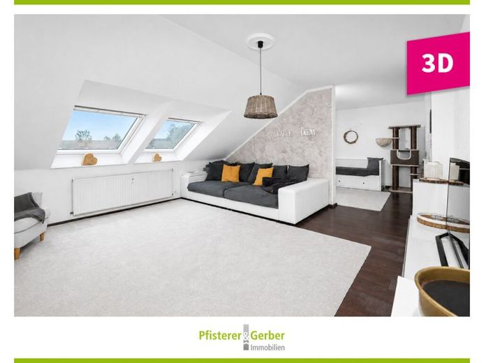 Appartement modernisé de 4 pièces avec loggia, pièce panoramique et garage au cœur de Philippsburg – Foto 1