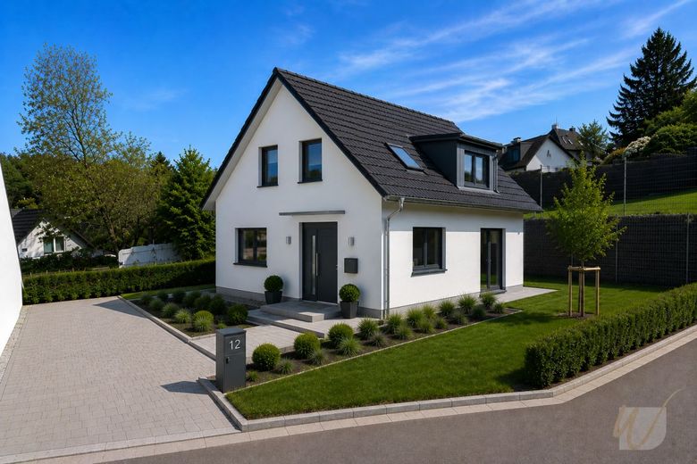 "Familienglück im Neubau - stilvolle Doppelhaushälfte mit Garten" – Einfamilienhaus Idee