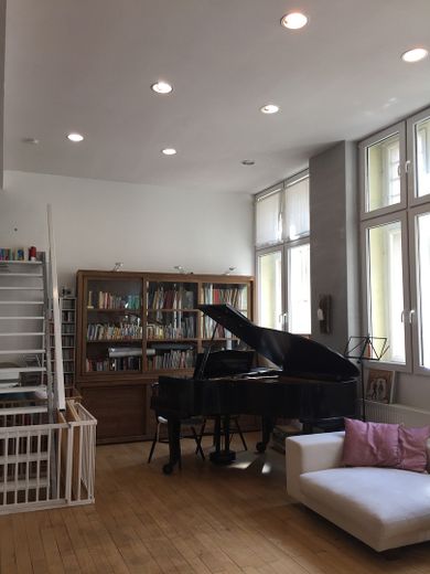 Air-conditioned, smart loft with charm – Wohn-Schlafr., Arbeitsbereich