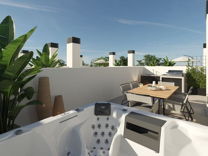 Reihenhaus Costa Blanca – Terrasse-Ferienhaus El Raso Costa Blanca - mit bestcostahome.de-jpg