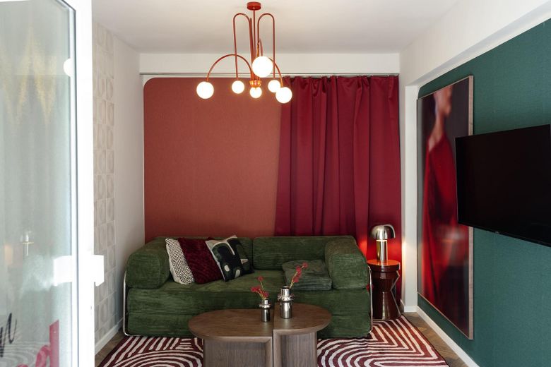 Splendido appartamento per vacanze a Prenzlauer Berg Modern Red – Wohnzimmer Modern Red