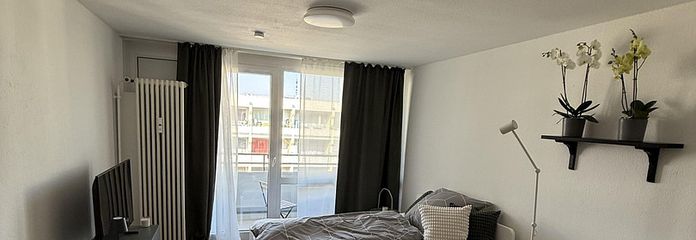 Şık, üst düzey iç donanıma sahip, balkonlu ve ankastre mutfaklı 1 odalı daire, München Berg am Laim