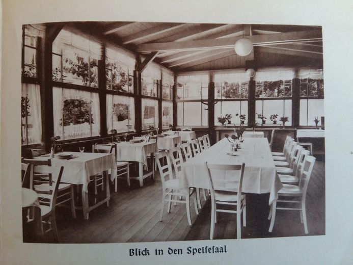 1. Reihe an der Ostsee, seltene Gelegenheit auf der Sonneninsel Usedom im Kaiserbad Ahlbeck – Alte Ansicht Speisesaal