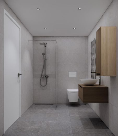 Möbliertes Badezimmer