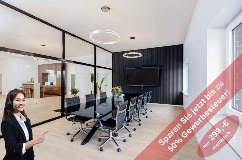 Exklusiv: Büro I Firmensitz I Coworking am See in Leverkusen - sparen Sie 50% Gewerbesteuer! – Ihr exklusiver Firmensitz