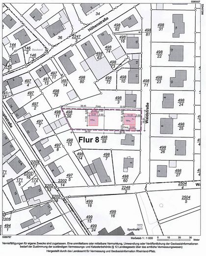 Hilgert ! Großes Grundstück - Bauvorbescheid für 2 EFH liegt vor – Planbeispiel zwei Häuser