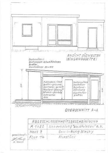 Front- und Südansicht