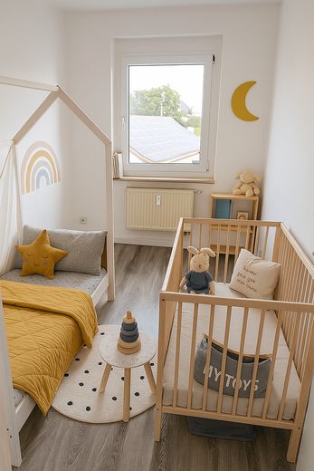 Frisch renoviert: 4 Zimmer, Balkon, EBK und Stellplatz – Kinderzimmer (kleines Zimmer)