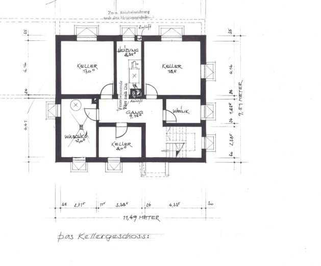 2-Generationen-Haus mit zusätzlicher Einliegerwohnung in Bad Wörishofen – Grundriss Keller