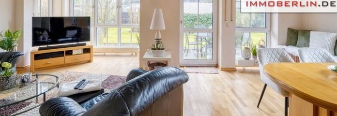 IMMOBERLIN.DE - Jung gebliebene Wohnung mit Südwestterrassen, Garten, geräumigem Garagenplatz