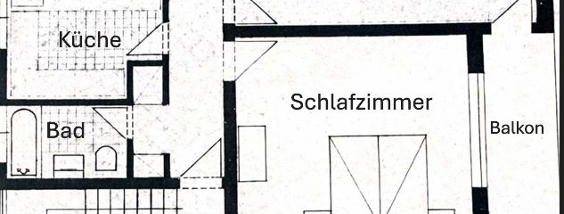 Zeichnung 3 Zi. Wg.