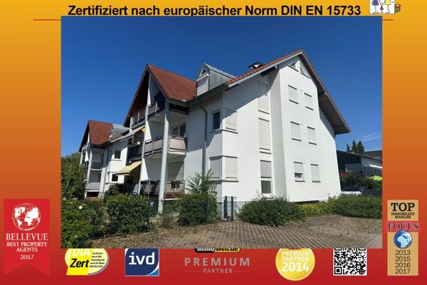 Walldorf, 2,5 ZKB, sehr helle Souterrain-Whg, Terrasse, 2 StPl, Lucas-Cranach 37 FREI, keine K-Prov