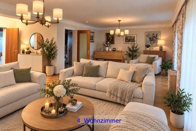 Viel Platz für Ihre Familie in einem gepflegten Reihenmittelhaus in Dachau – Wohnzimmer
