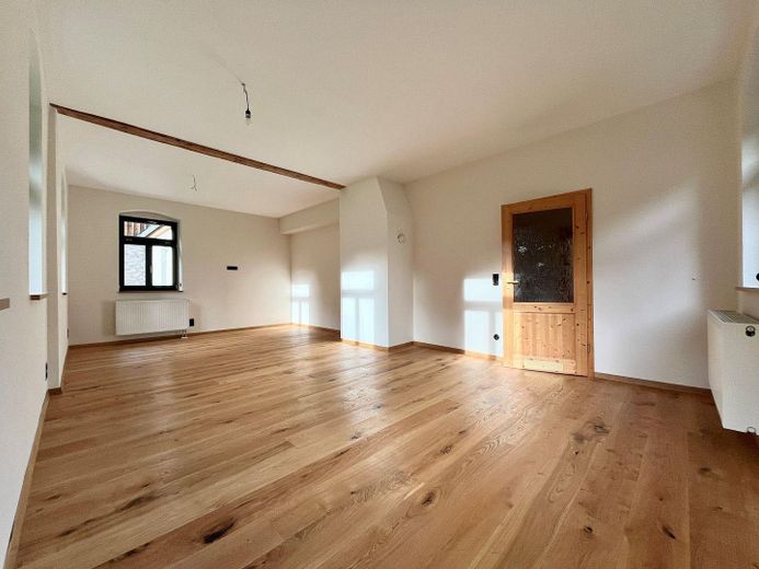 Wohnzimmer mit Kaminanschluß