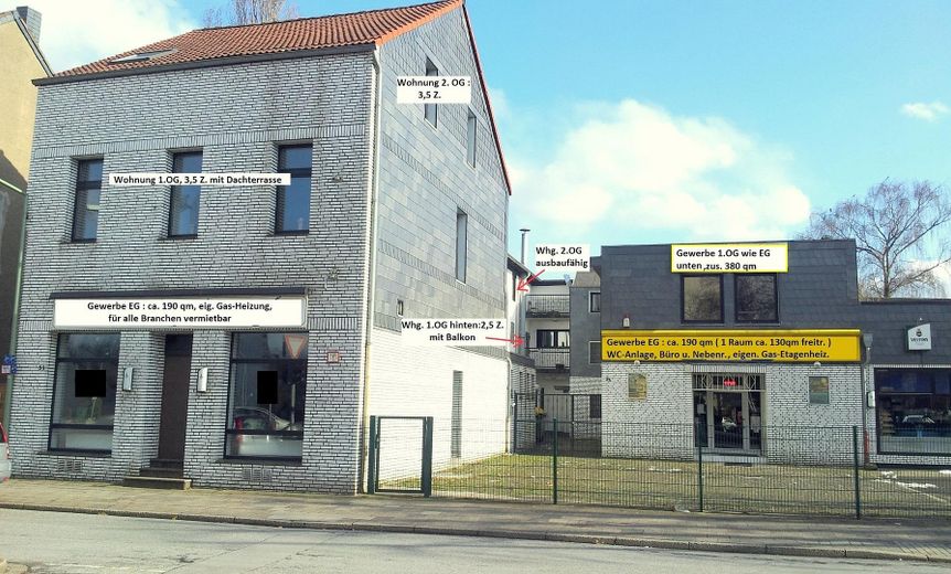 Aufteilung des Hauses 