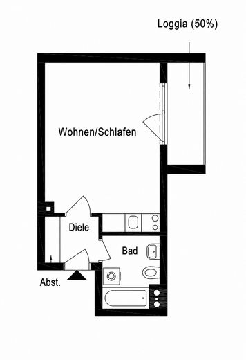 Top Gelegenheit! Sanierte 1 ZKB mit Lodgia Kapitalanlage oder Eigennutz – Foto 8
