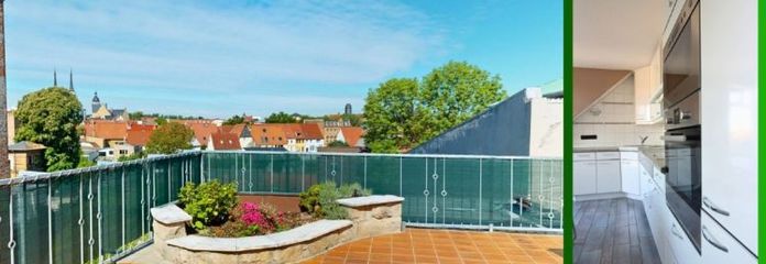 Maklergebühren sparen! Exklusive Maisonette mit Panoramablick über Köthen
