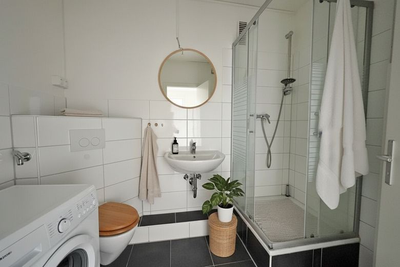 Badezimmer-Inszenierung