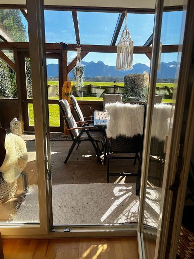 Ausblick auf Terrasse