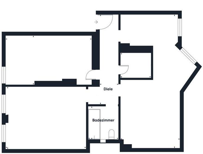 Stilvolle 3-Zimmer-Wohnung am Helmholtzplatz- frisch renoviert und bezugsfertig – Grundriss