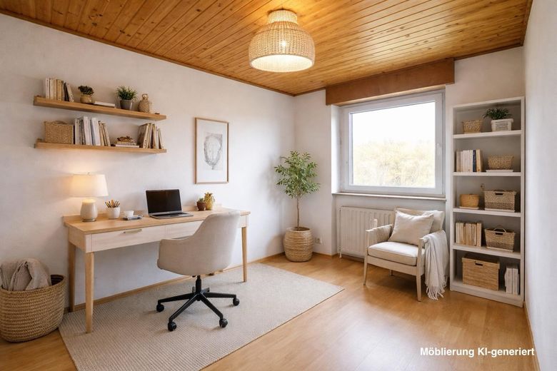 Büro / Kinderzimmer möbliert