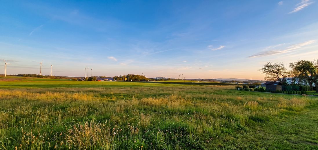 Freiraum, Panoramablick & top angebunden bei Hof: Neuwertiges Einfamilienhaus (2021, KFW-40, A+) – Aussicht von der Terrasse aus