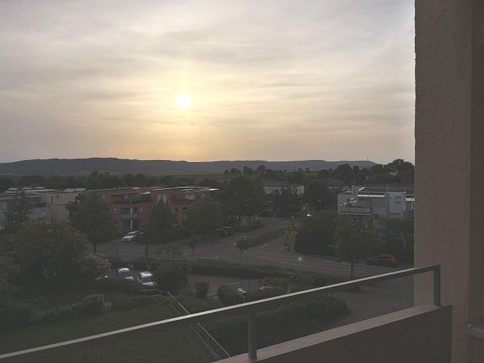 Ausblick Balkon Siedlung