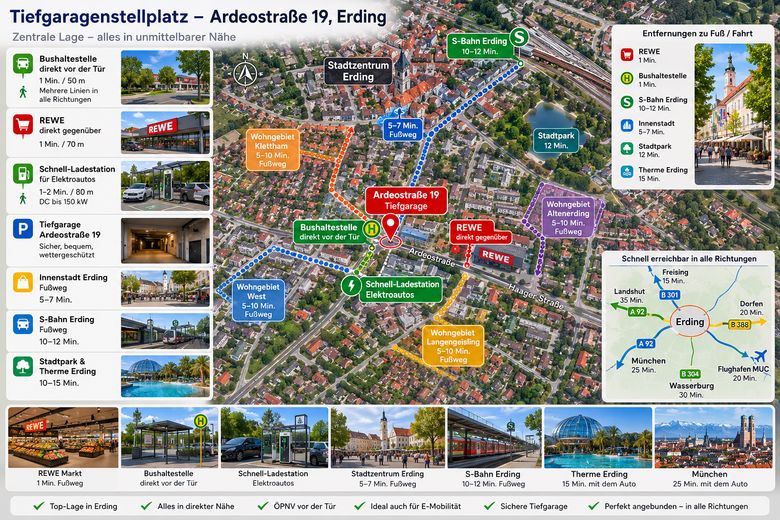 Tiefgarage Stellplatz Altenerding (Erding) – Foto 4